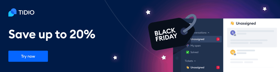 Tidio Black Friday Deal