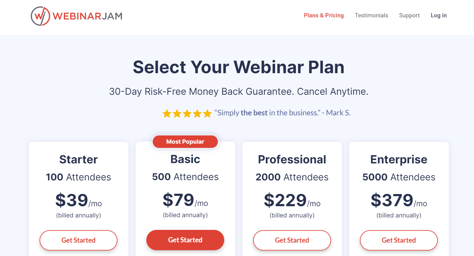 webinarjam pricing