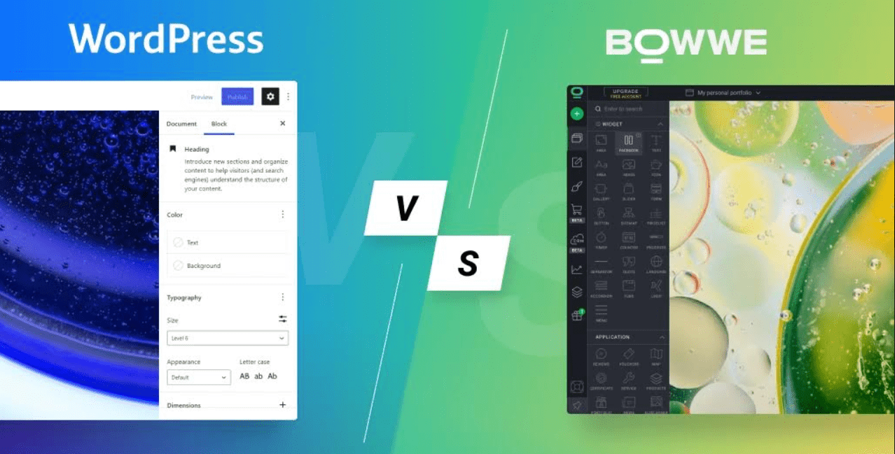 BOWWE vs WordPress