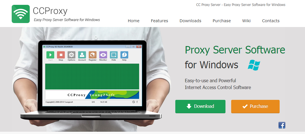 CCProxy homepage