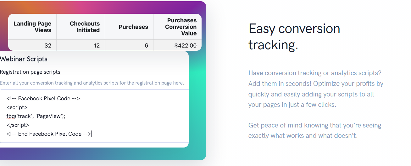 Easy Tracking- WebinarKit