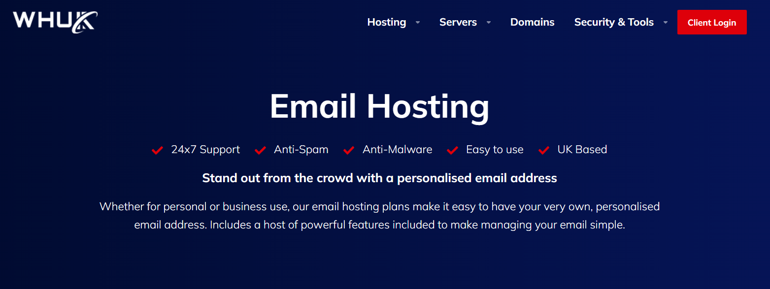 Webhosting UK Email Hosting