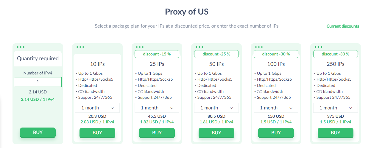 proxy-seller pricing