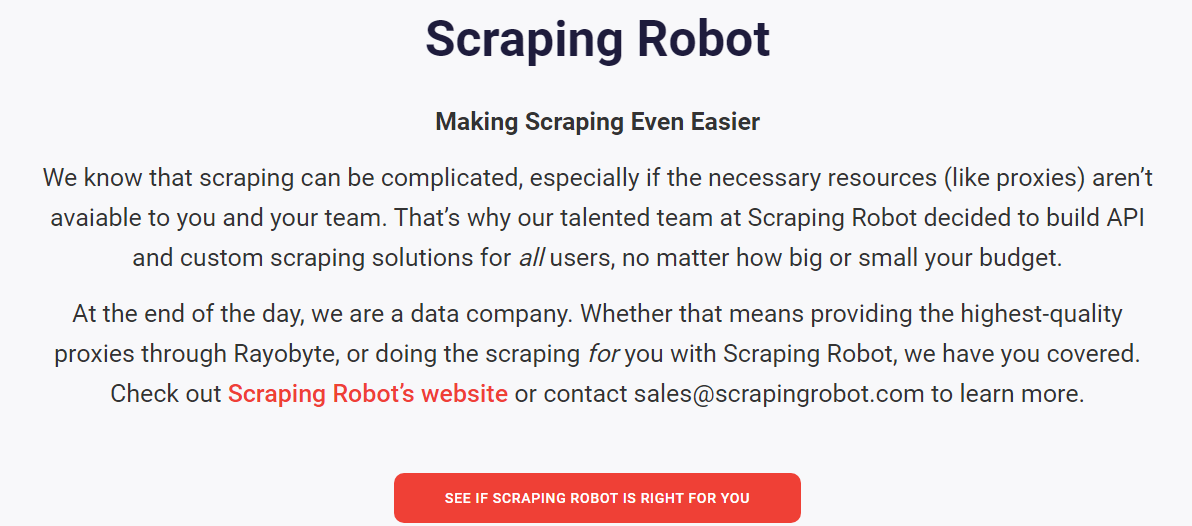 scraping robot