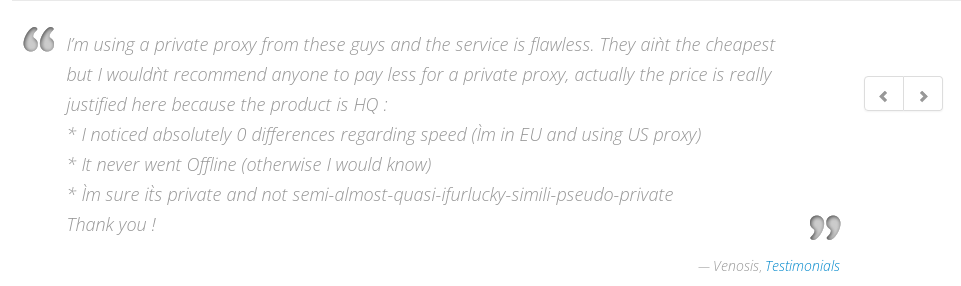 ssl private proxy testimonial