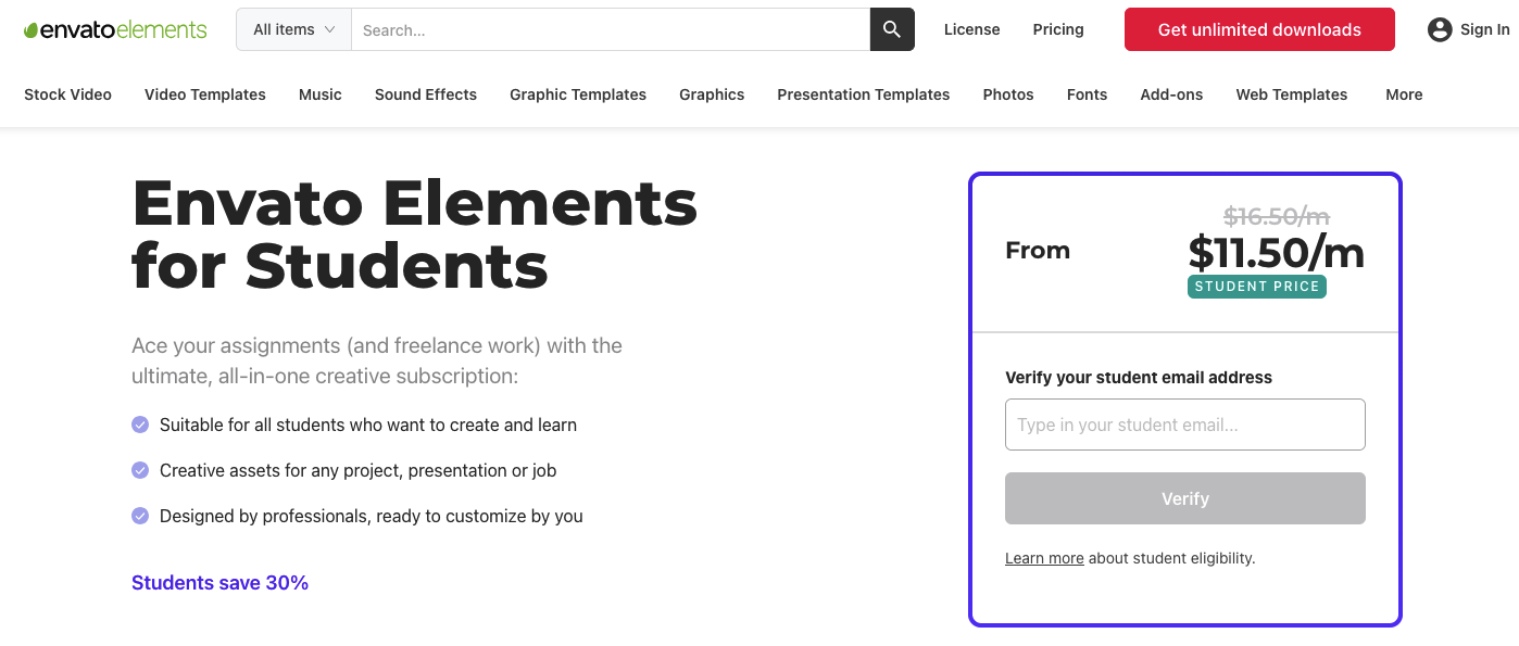 Envato Elements Free Trial