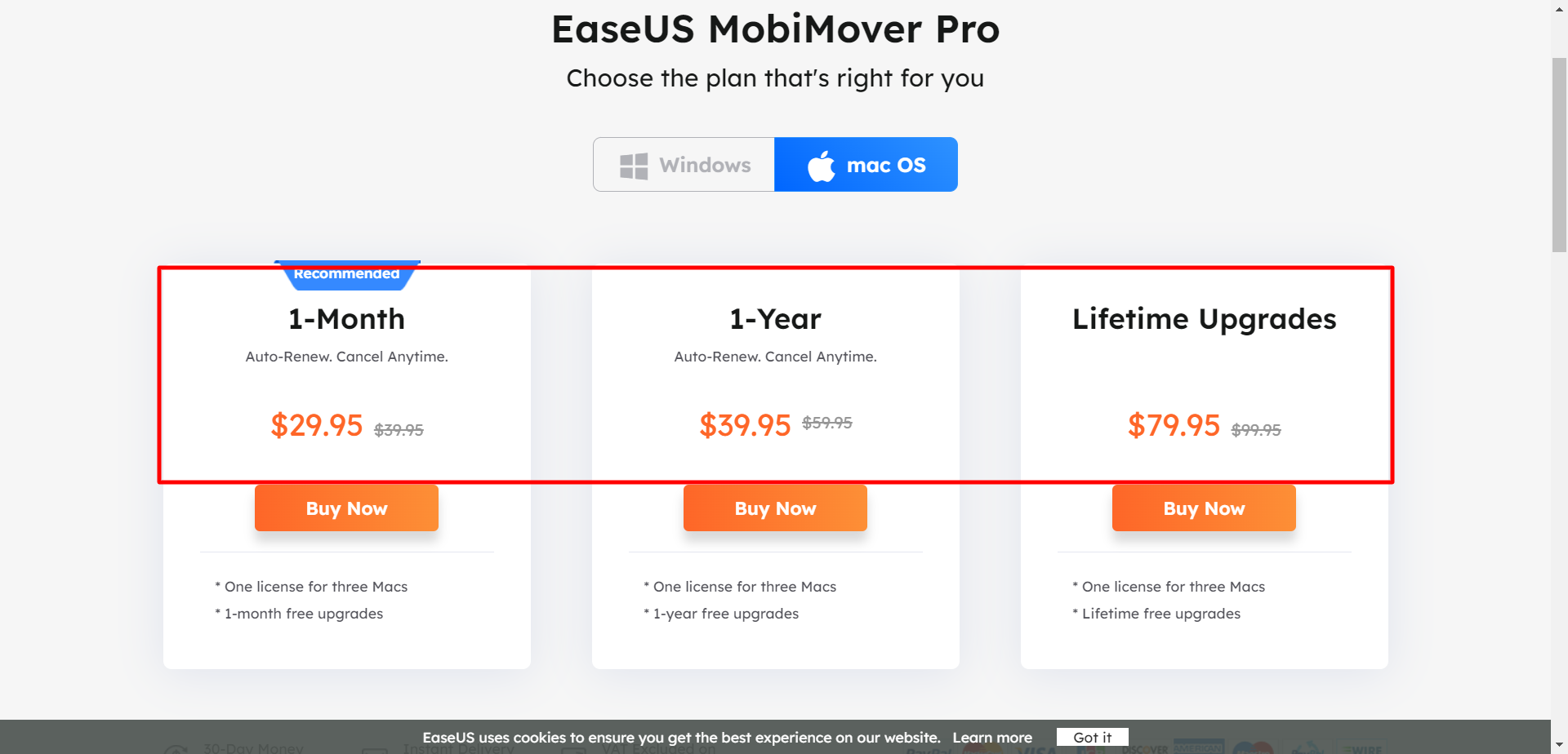 EaseUs Mobimover Pro-Mac