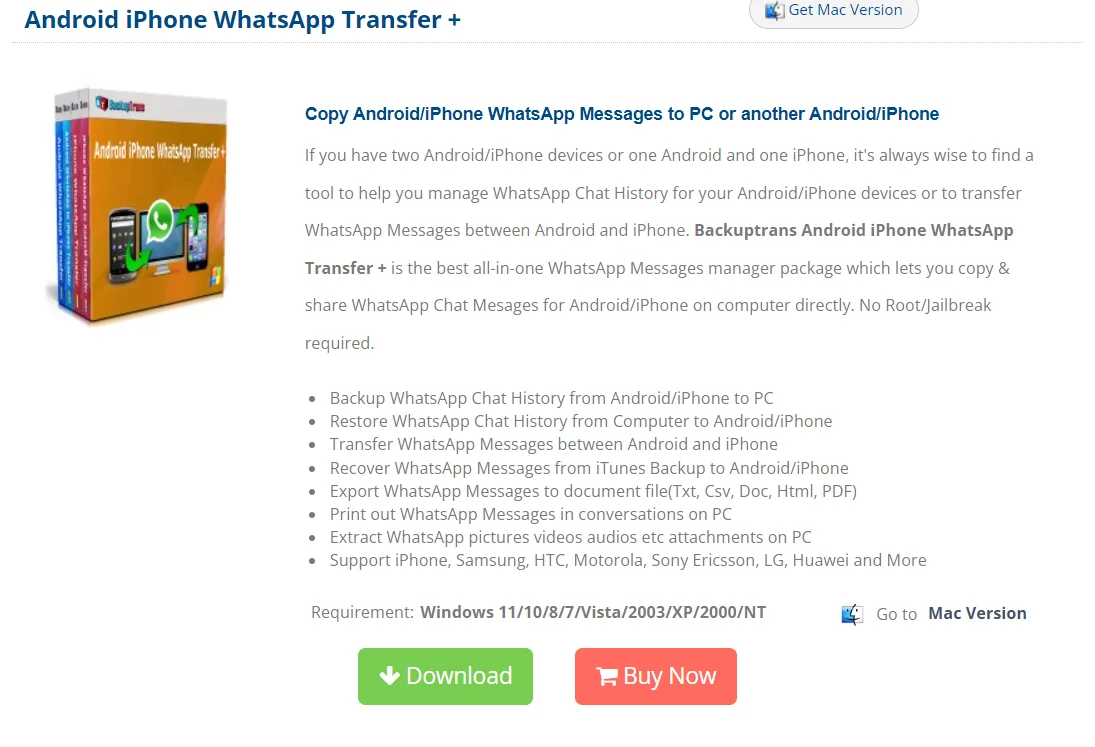 backuptrans whatsapp transfer