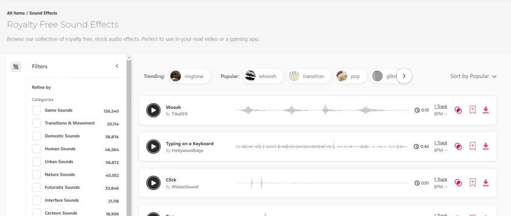 sound effects envato elements feature