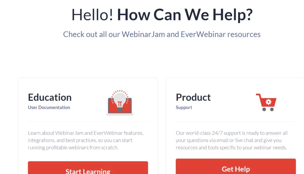 webinarjam customer support