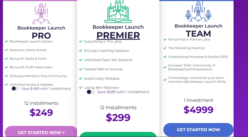 Bookkeeper Launch Pricing