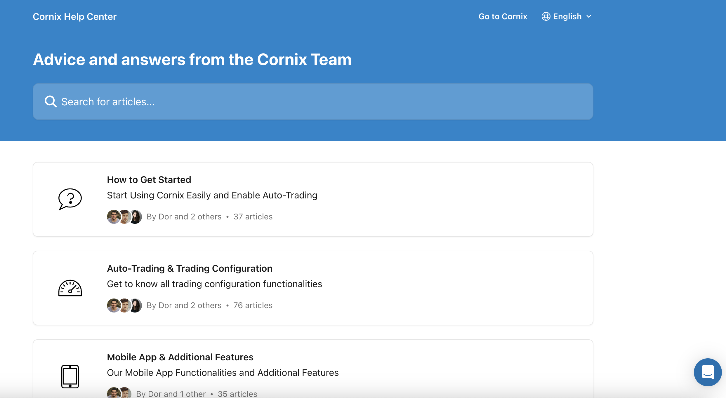 Cornix Customer Support