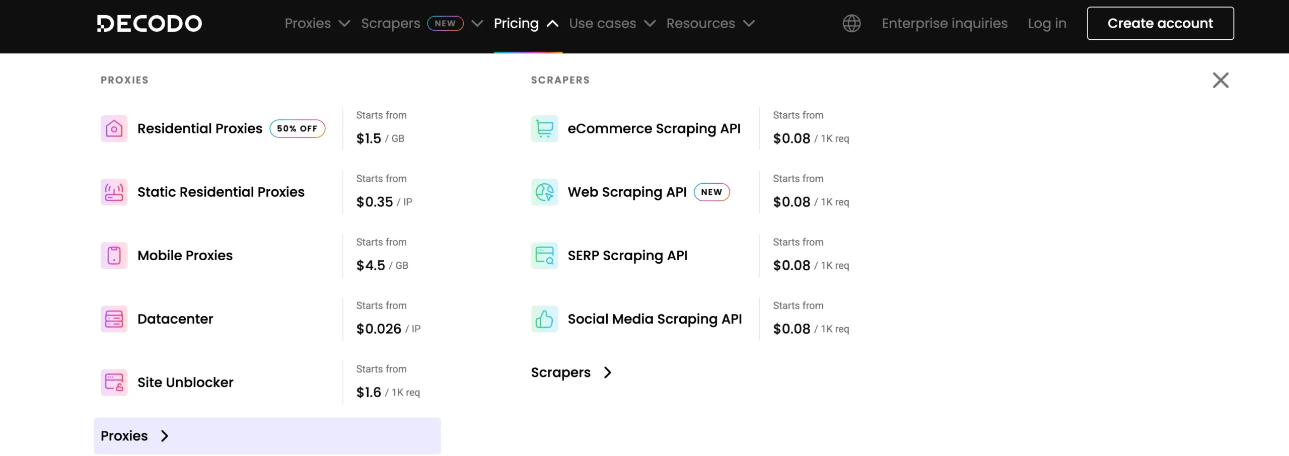 Decodo - Pricing