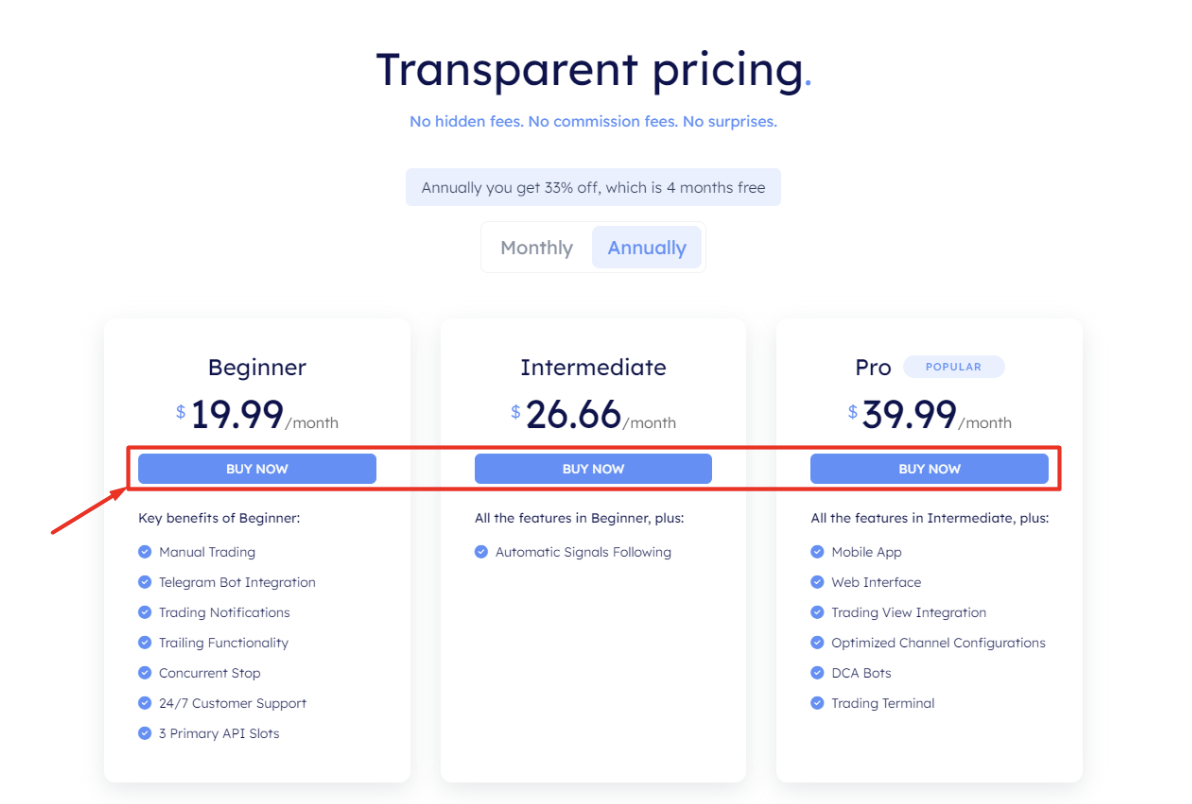 Pricing Options