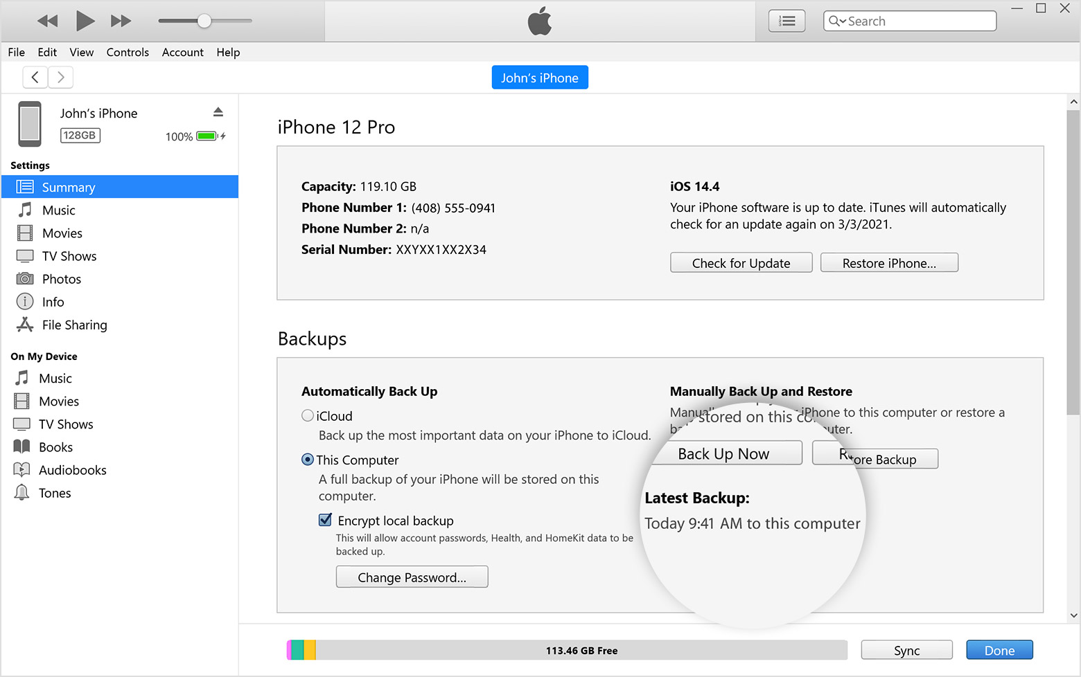 Restore text messages using iCloud