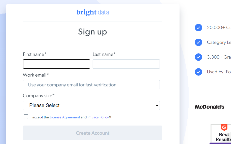 brightdata signupp