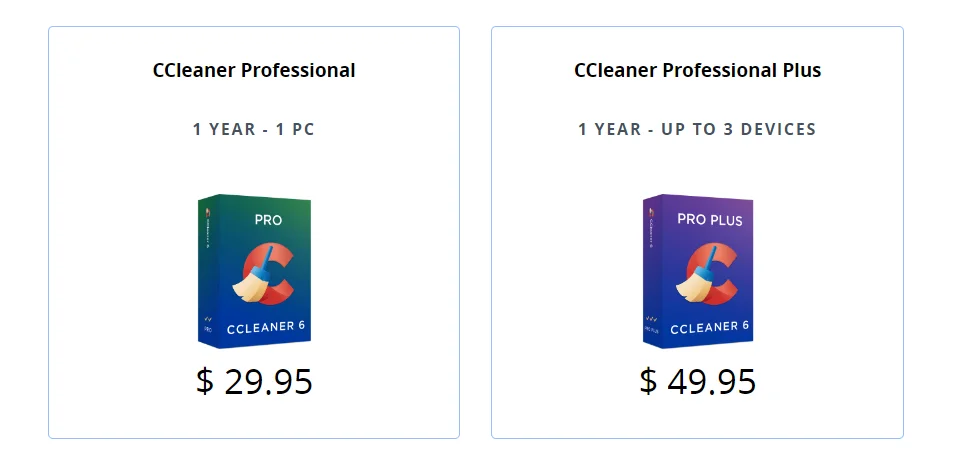 ccleaner pricing plans