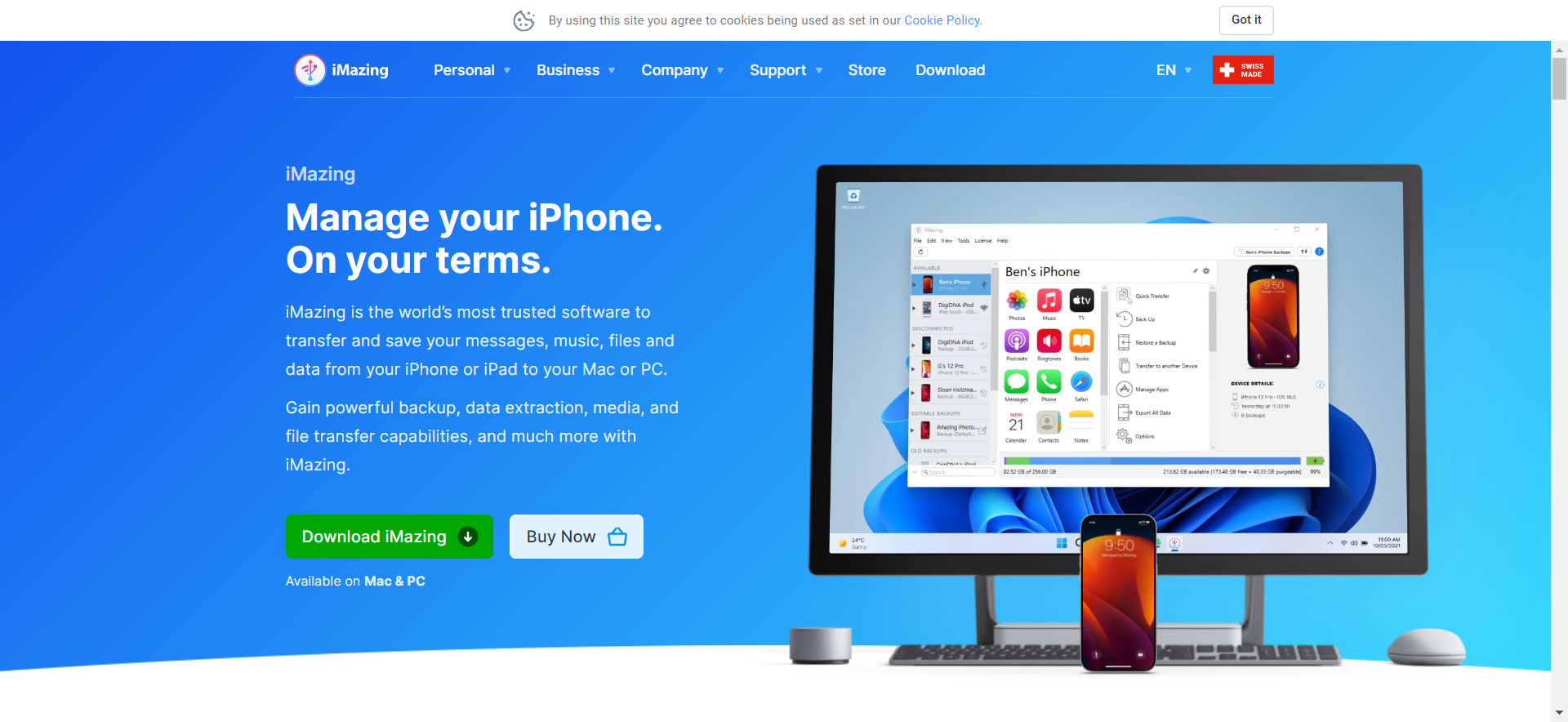 iMazing iPhone to iPhone transfer software