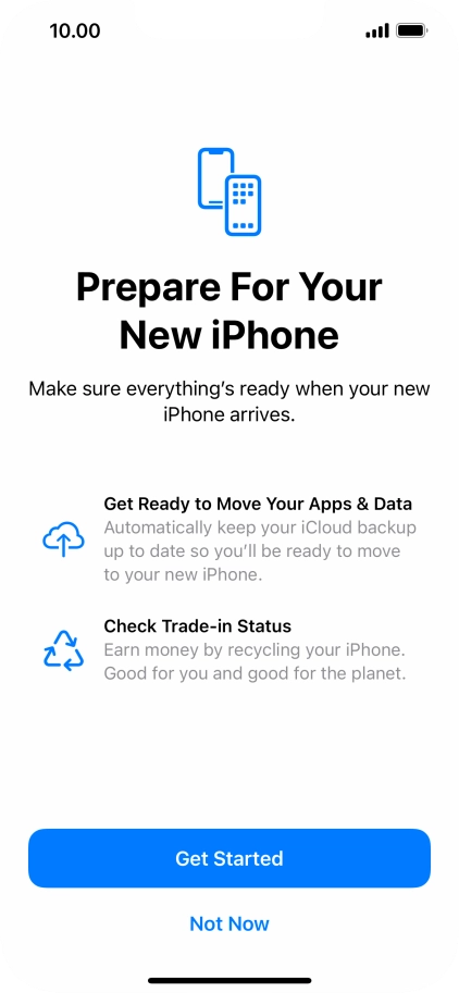 prepare for new phone- get started