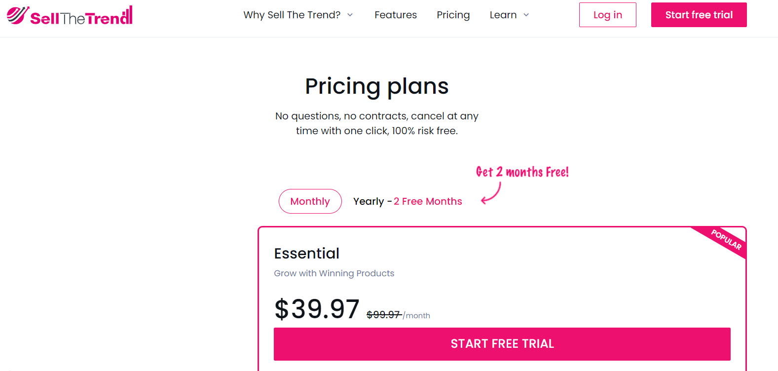 sellthetrend pricing