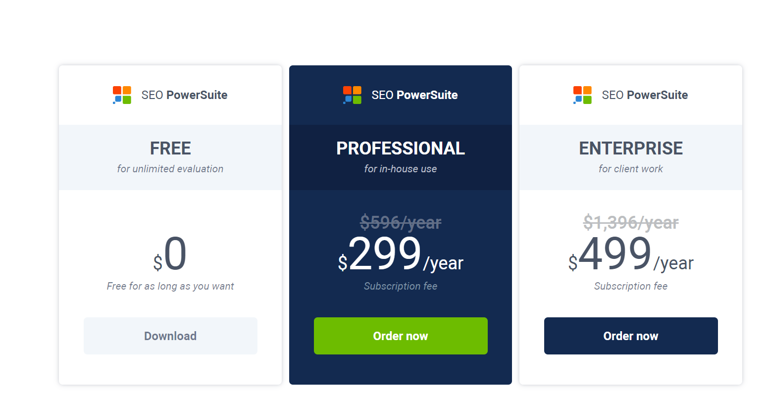 seo powersuite pricing