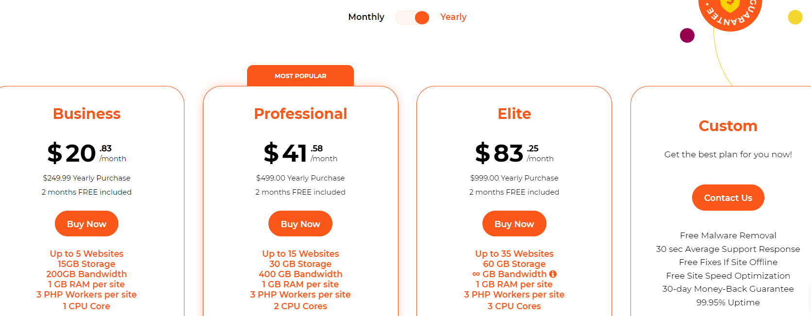 wpx hosting pricing plans