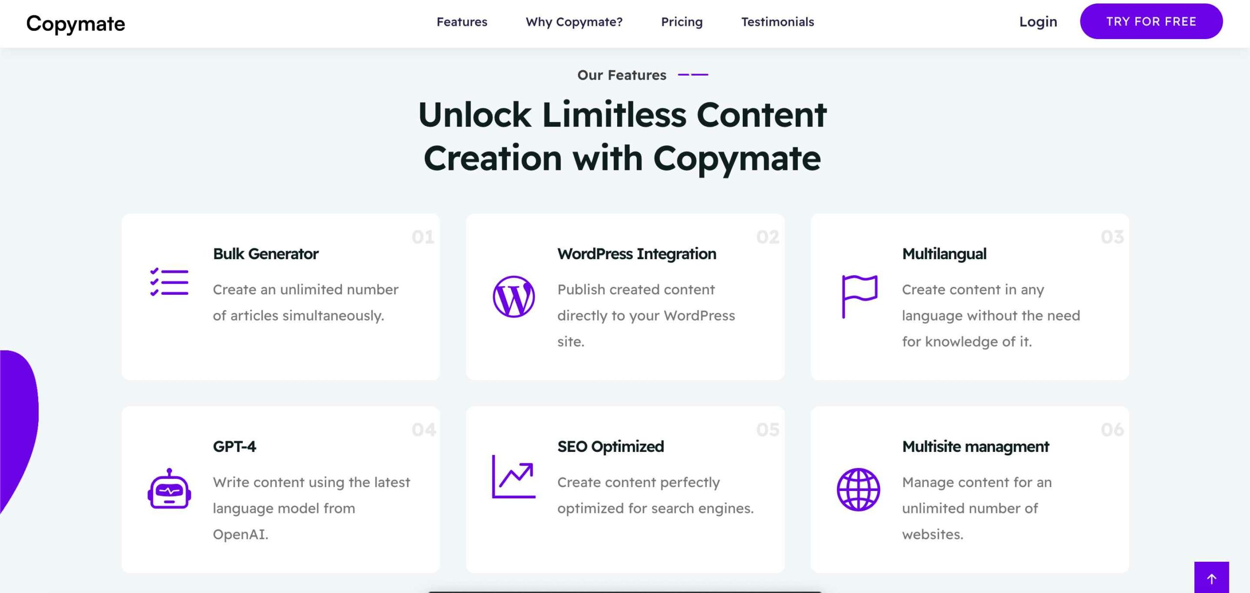 Features Of Copymate