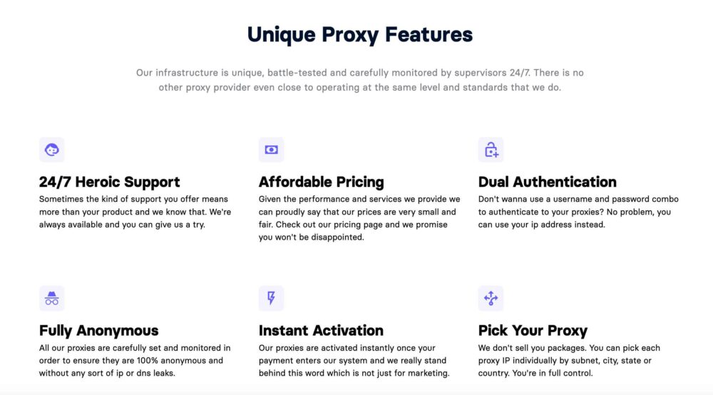 Anonymous Proxies - Best Features