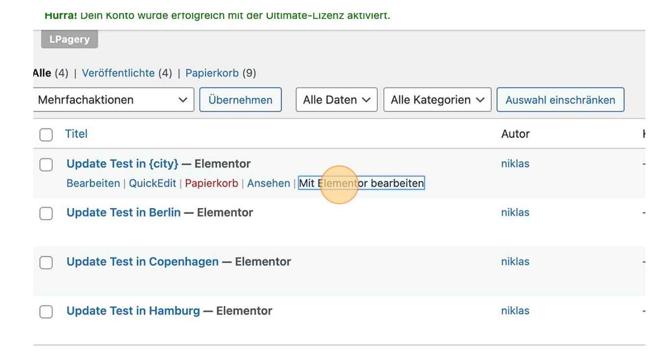 Edit the Template Page