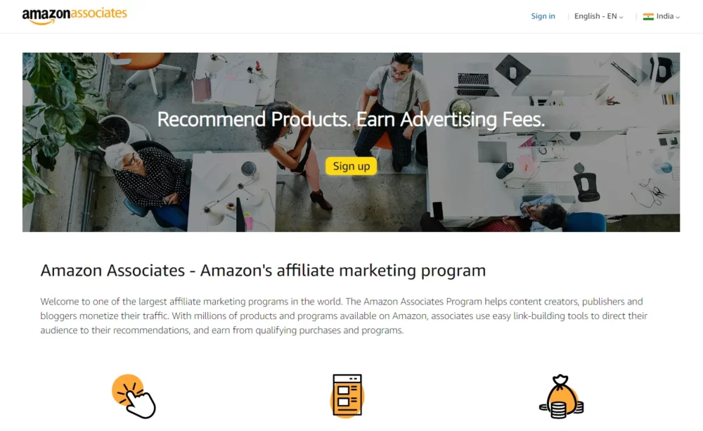 Make money with amazon affiliate program 