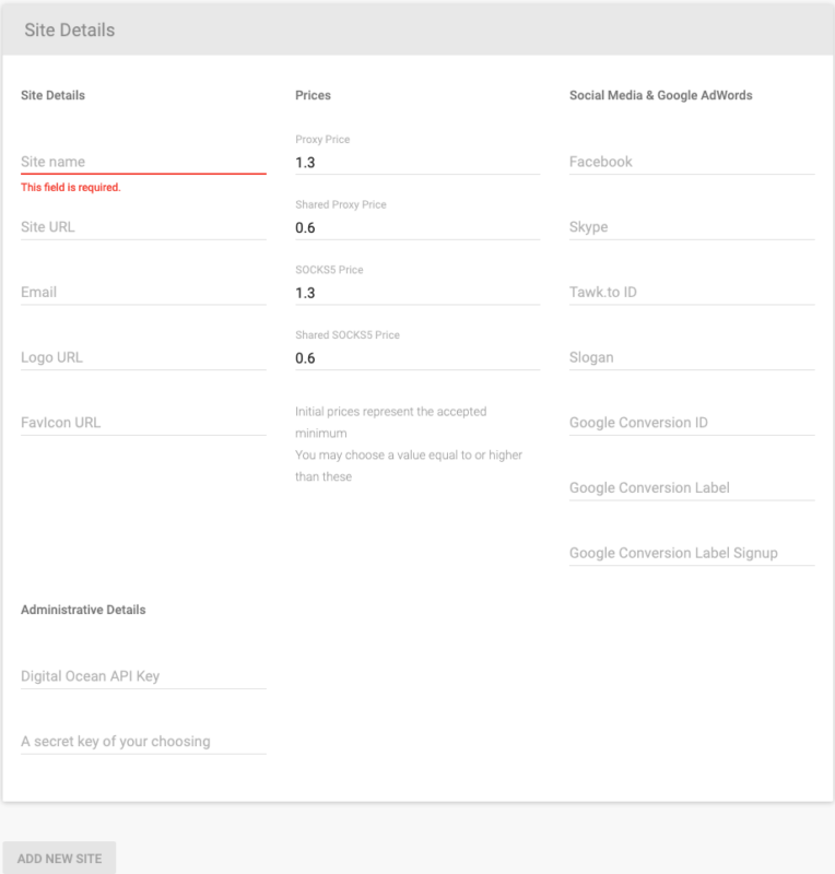 Site Details