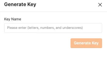 generate key