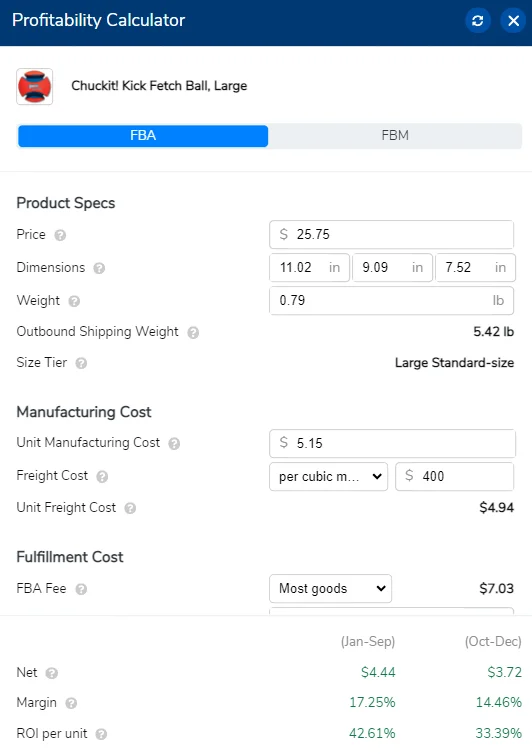 profitability calculator