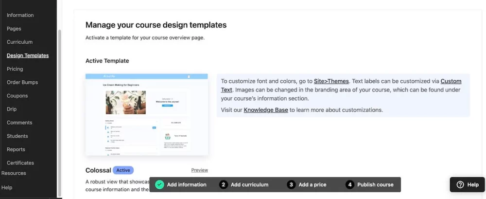 course design template Teachable Vs Udemy 