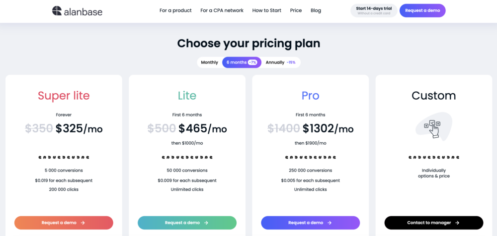 AlanBase Pricing Plans