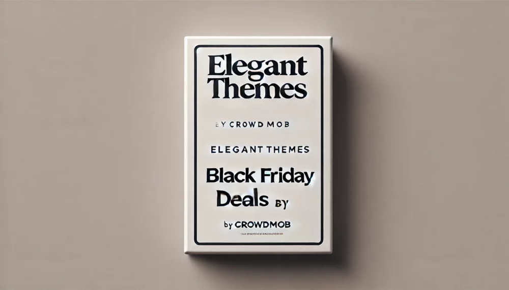 Elegant Themes Black Friday Deals