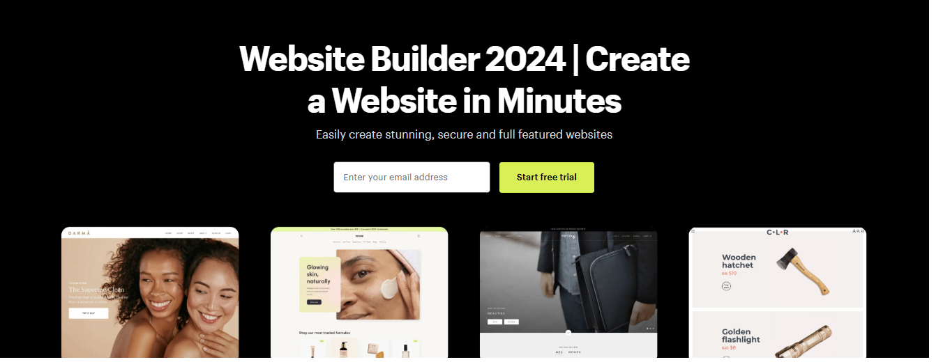 shopify website builder