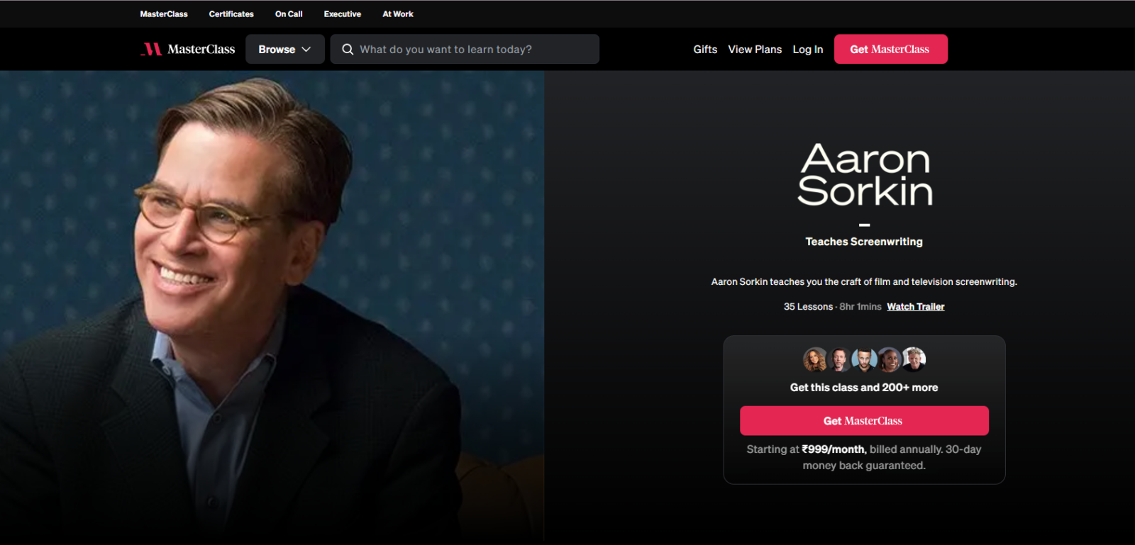 Aaron Sorkin Teaches Screenwriting