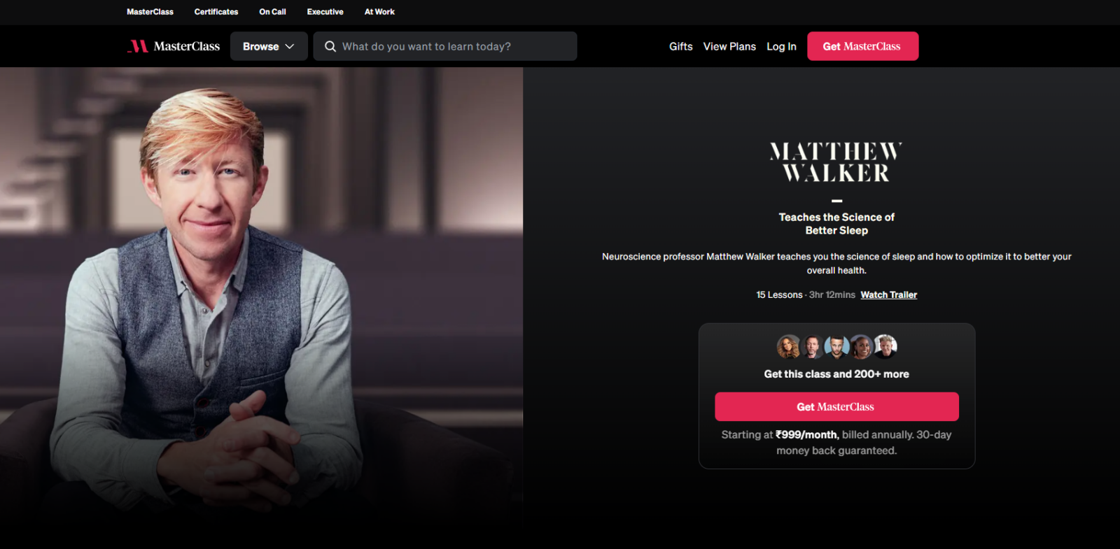 Matthew Walker Teaches the Science of Better Sleep