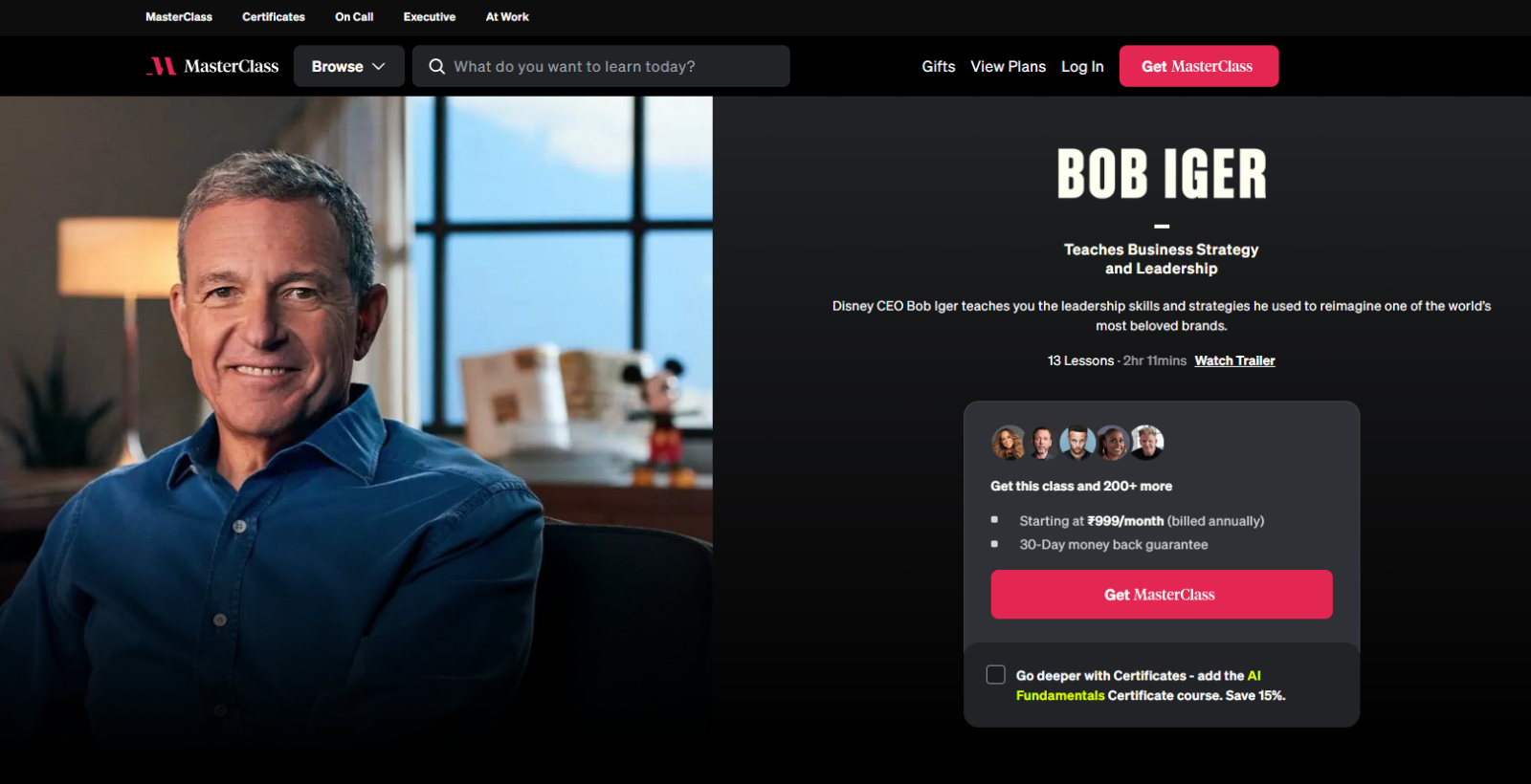 Bob Iger Teaches Business Strategy and Leadership
